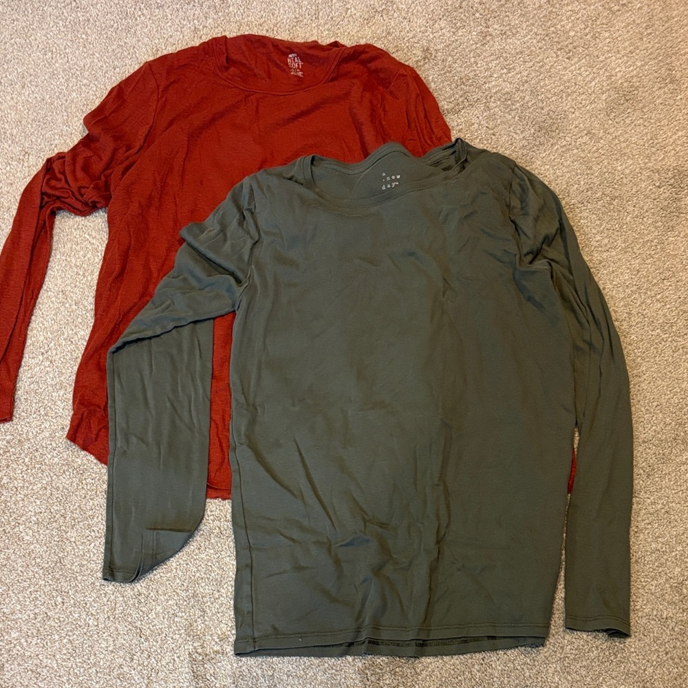 Set of 2 Long Sleeve T Shirts